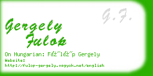 gergely fulop business card